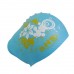 Шапочка для плавання SNS для довгого волосся KW-3Г blue flowers, синій, код: 11338-SNS