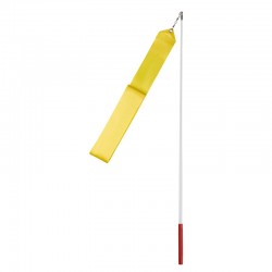 Стрічка гімнастична FitGo 6 м, жовта, код: TA7134-6-Y-WS