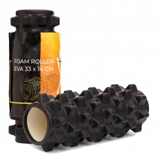 Масажний ролик (валік) Cornix EVA 330x140 мм, чорний, код: XR-0325 Масажний ролик (валік) Cornix EVA 330x140 мм, чорний, код: XR-0325