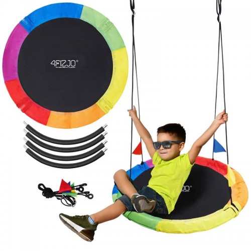 Гойдалка-гніздо кругла 4FIZJO L 100 см Mix, код: P-5907739316646 Гойдалка-гніздо кругла 4FIZJO L 100 см Mix, код: P-5907739316646