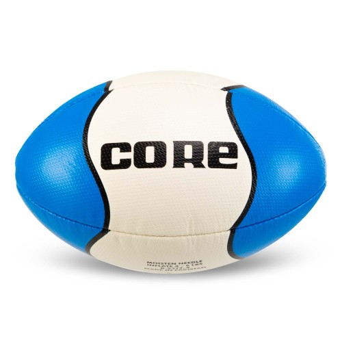 М"яч для регбі Core №4, білий-синій, код: R-5377-4