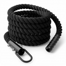 Канат для лазіння Orlins 10 м, діаметр 45 мм бавовняний з кронштейном чорний, код: RO-59