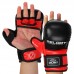 Рукавички гібридні для єдиноборств ММА Zelart XL чорний-червоний, код: BO-4612_XLBKR