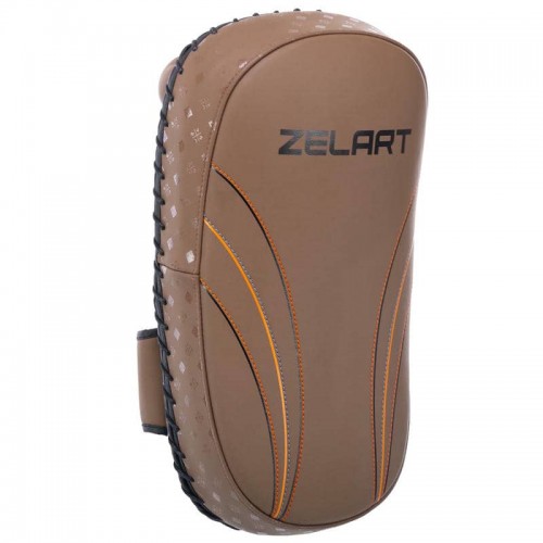 Пади для тайського боксу Тай-педи Zelart 200x90x350 мм, 2 шт, коричневий-чорний, код: BO-3877_BR