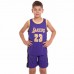 Форма баскетбольна підліткова NB-Sport NBA Lakers 2XL, фіолетовий-жовтий, код: BA-0563_2XLVY