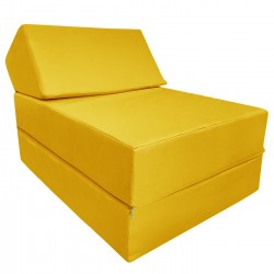 Безкаркасне крісло матрац Tia-Sport Преміум, оксфорд, 600х1860х300 мм, жовтий, код: sm-1045-3