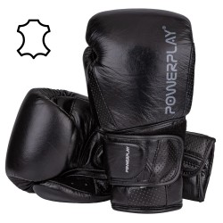 Боксерські рукавиці PowerPlay Magnum 10 унцій, чорні, код: PP_3087_10oz_Black
