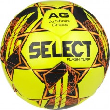 М’яч футбольний Select Flash Turf FIFA Basic №4, жовтий-помаранчевий, код: 5703543315383