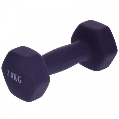 Гантелі для фітнесу BioGym Веселка з неопреновим покриттям 1x3 кг фіолетовий, код: TA-0001-3_V-S52 Гантелі для фітнесу BioGym Веселка з неопреновим покриттям 1x3 кг фіолетовий, код: TA-0001-3_V-S52