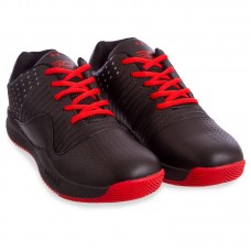 Кросівки для баскетболу Under Armour розмір 41 (26см), чорний-червоний, код: F913-2_41BKR