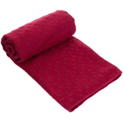 Йога рушник (килимок для йоги) FitGo 1830x630 мм, бордовий, код: FI-4938_B