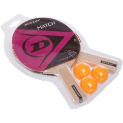 Набір для настільного тенісу Dunlon Match 2 Player SET 2 ракетки 3 м"ячі, код: DL679332-S52