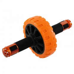 Колесо для пресу одинарне FitGo 14 см, рожевий, код: FI-0285_OR