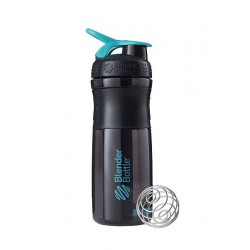 Шейкер спортивний (пляшка) BlenderBottle SportMixer 28oz/820ml Black/Teal (Original), код: SM 28oz Black/Teal