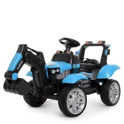 Дитячий електромобіль Трактор Bambi з синім ковшем, код: M 4263EBLR-4-MP