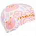 Шапочка для плавання дитяча Yingfa, білий-рожевий, код: K0012_WP