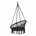 Подвесное кресло-качели (плетеное) Springos черный, код: SPR0022