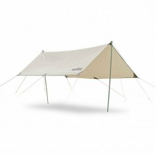 Тент для кемпінгу Naturehike Girder NH20TM006, 150D, 400х292 см, золотий (з двома стійками), код: 6927595749647-AM