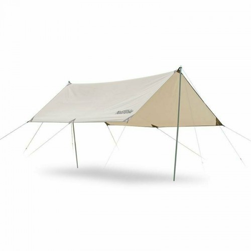 Тент для кемпінгу Naturehike Girder NH20TM006, 150D, 400х292 см, золотий (з двома стійками), код: 6927595749647-AM