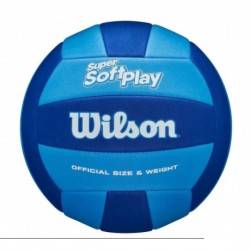 М"яч волейбольний Wilson Super Soft Play №5, синій-блакитний, код: 97512611473