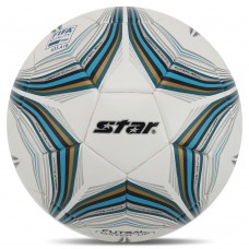 М"яч для футзалу Star Match UP FIFA №4, білий-блакитний, код: FB514FTB-S52