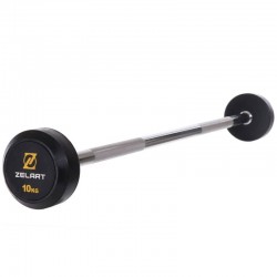 Штанга фіксована пряма обрезиненная Zelart Rubber Coated Barbell 10кг, код: TA-2685-10-S52 Штанга фіксована пряма обрезиненная Zelart Rubber Coated Barbell 10кг, код: TA-2685-10-S52