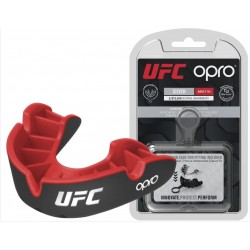 Капа Opro Silver UFC дитяча (вік до 10) Black/Red, код: UFC_Jr_Silver_Bl/R-PP