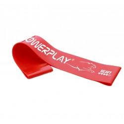 Резинка для фітнесу (стрічка-еспандер) PowerPlay Mini Power Band (опір 10-15 кг), 1мм, червоний, код: PP_4113_Red