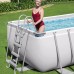 Прямокутний каркасний басейн Bestway Power Steel Frame Pool 4120х2010х1220 мм, код: 56241BW-IB