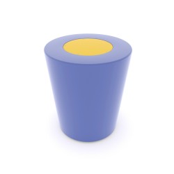 М"який пуф конусний Miros 610х610х700 мм, синій, код: DIO962.1