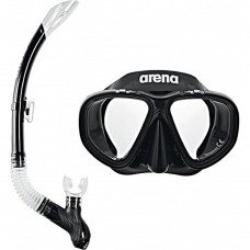Набір маска і трубка дитяча Arena Premium Snorkeling Set JR чорний, код: 3468336174371