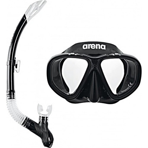 Набір маска і трубка дитяча Arena Premium Snorkeling Set JR чорний, код: 3468336174371 Набір маска і трубка дитяча Arena Premium Snorkeling Set JR чорний, код: 3468336174371