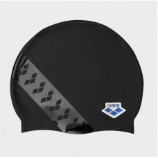 Шапка для плавання Arena Team Stripe Cap чорний, код: 3468336661857 Шапка для плавання Arena Team Stripe Cap чорний, код: 3468336661857