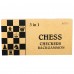 Набір настільних ігор 3 в 1 Xinliye шахи, шашки, нарди, код: W7723B