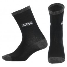 Шкарпетки спортивні Star розмір 24-26 (37-42), чорний, код: TO120_BK