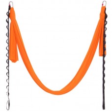 Гамак для йоги зі стропами та кріпленням до стелі FitGo Antigravity Yoga 5100х3070 мм, помаранчевий, код: DH6026-1_OR