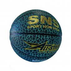 М"яч баскетбольний SNS U7201 №7, чорний-бірюзовий, код: 00400-SNS