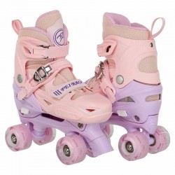 Ролики квади розсувні Fei Bao S (31-34), рожевий, код: 318-2_SP Ролики квади розсувні Fei Bao S (31-34), рожевий, код: 318-2_SP