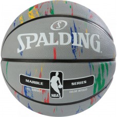 М”яч баскетбольний Spalding NBA Marble Outdoor Grey/Multi-Color Size 7, код: 3001550100117
