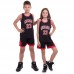 Форма баскетбольна підліткова NB-Sport NBA Dames 23 XL (9-10 років), 135-150см, чорний-червоний, код: CO-5351_XLBKR
