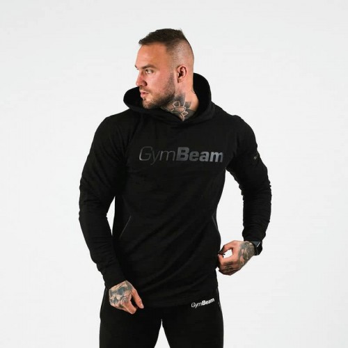 Толстовка спортивна з капюшоном GymBeam Clothing Urban Sweatshirt S, чорний, код: 116812-GB