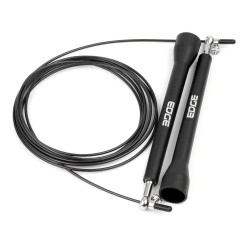 Скакалка швидкісна Edge Premium Rope 3м металева на підшипниках, чорна, код: ESK-5 BLACK