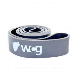 Резинка-еспандер WCG Two Colors 20-60 кг для тренувань та фітнесу Level 6 (45 мм), сірий-чорний, код: W-4085Gr-IF Резинка-еспандер WCG Two Colors 20-60 кг для тренувань та фітнесу Level 6 (45 мм), сірий-чорний, код: W-4085Gr-IF