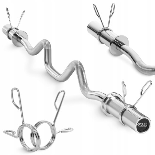 Гриф для штанги олімпійський Z-подібний 4Fizjo 120 см 50 мм, код: P-5905973401210