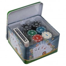 Набір для покеру в металевій коробці PlayGame 120 фішок, код: IG-8656-S52
