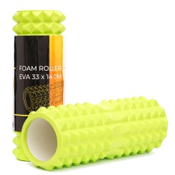 Масажний ролик (валік) Cornix EVA 330x140 мм, зелений, код: XR-0330 Масажний ролик (валік) Cornix EVA 330x140 мм, зелений, код: XR-0330