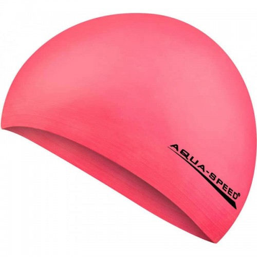 Шапка для плавання Aqua SpeedSoft Latex неоновий рожевий, код: 5908217657268