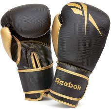 Боксерські рукавиці Reebok Boxing Gloves 16 унцій, чорний-золото, код: 885652010993