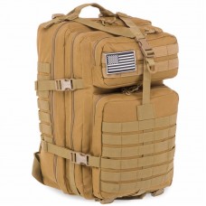 Рюкзак тактический штурмовой трехдневный Tactical 35 літрів, хакі, код: ZK-5508_CH
