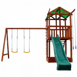 Дитячий ігровий комплекс PlayBaby (Дача), код: PBK02 Дитячий ігровий комплекс PlayBaby (Дача), код: PBK02